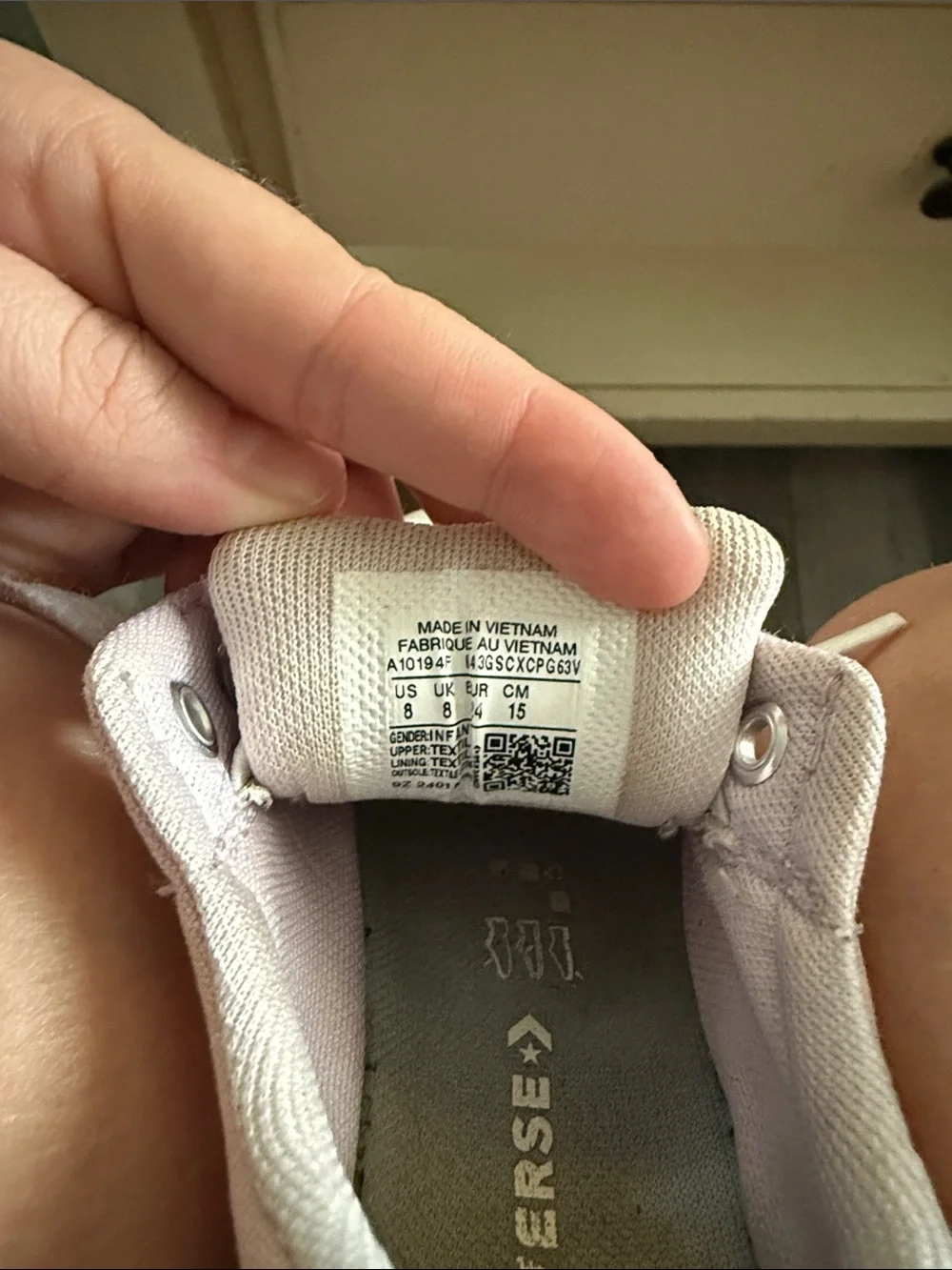 Converse Kids Low-Top Sneakers in Light Pink and White